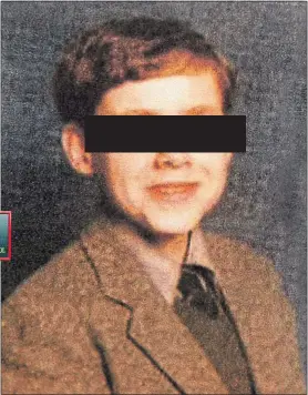  ??  ?? Sexual abuse survivor Tom Davis as a pupil at Queen Victoria School