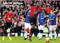  ??  ?? SPOT OF BOTHER: Pogba takes aim