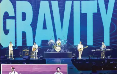  ??  ?? DAY6 performing at their ‘Gravity’ World Tour in Manila