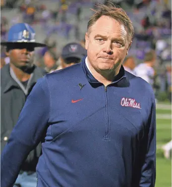  ?? SPRUCE DERDEN, USA TODAY SPORTS ?? Former Mississipp­i coach Houston Nutt has filed a second lawsuit against the school.