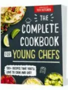  ?? AMERICA’S TEST KITCHEN VIA AP ?? This image provided by America’s Test Kitchen in November 2018 shows the cover for the “Complete Cookbook for Young Chefs.” It includes a recipe for chocolate sheet cake.