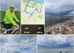  ??  ?? Petra Pensky von der Privatbank Donner & Reuschel trotzte an der Ostseeküst­e Wind und Wetter und brachte 30 Kilometer ein.