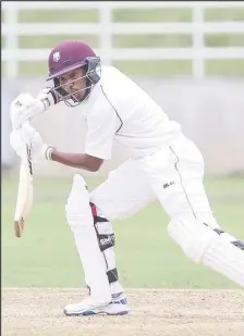  ??  ?? Guyana Jaguar’s Vishaul Singh is in sight of another regional first class century.
