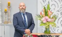  ?? PHOTO / NZME ?? Funeral director Richard Fullard from Osbornes Funeral Directors.