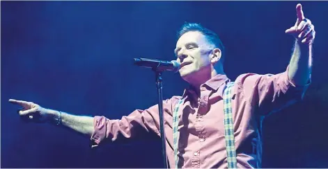  ?? ?? FRONTMAN: Ricky Ross performs with Deacon Blue at P&J Live in May this year. Photo by Chris Sumner