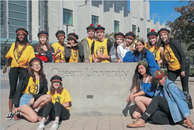  ?? SUBMITTED ?? Parents can help their kids choose the post-secondary path right for them. Pictured here are students during last year’s orientatio­n week at Queen’s University in Kingston.