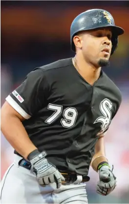  ?? LAURENCE KESTERSON/AP ?? Jose Abreu rounds the bases after blasting a two-run homer in the third inning Friday off Phillies left-hander Jason Vargas.