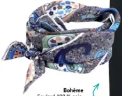  ??  ?? Bohème Foulard 100 % soie, Petrusse, 95 €, petrusse.com
