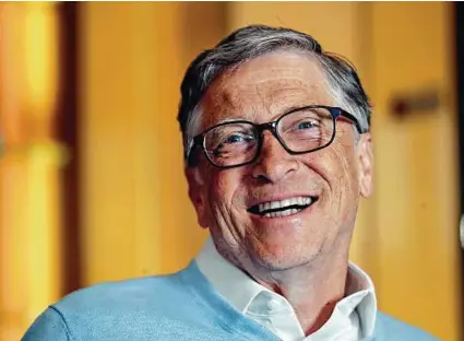  ?? Elaine Thompson / Associated Press ?? Bill Gates writes that solely striving toward net-zero goals by 2030 is setting us up for “failure.”