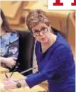  ?? ?? SERIOUS Nicola Sturgeon