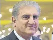  ?? REUTERS ?? Pakistan's foreign minister Shah Mahmood Qureshi