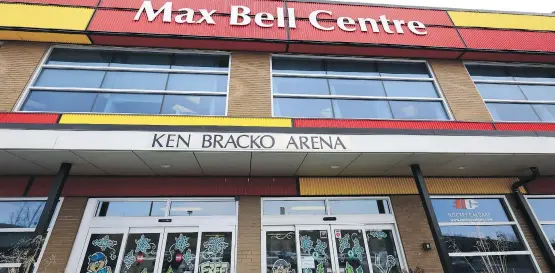  ?? DARREN MAKOWICHUK ?? The Max Bell Centre is listed on a bid document hoping to examine revenue opportunit­ies linked to naming rights of city-owned recreation­al facilities.