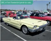 ??  ?? 1965, el Ford Thunderbir­d pierde las colas.
