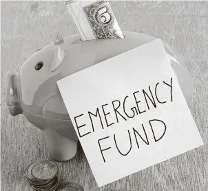  ?? Fotolia ?? Set up an emergency fund that covers three to six months of living expenses.