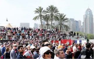  ??  ?? File photo shows the crowds at the Omega Dubai Desert Classic. (AN photo)