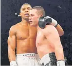  ?? Photo / Dean Purcell ?? Joseph Parker lost to Anthony Joshua but the fight between the unbeaten world champion boxers was a huge occasion.