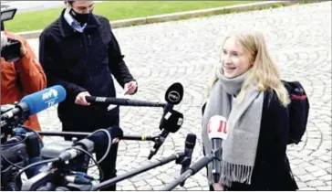  ?? AFP ?? Aava Murto, a 16-year-old climate and human rights activist, served as Finland’s prime minister for a day.