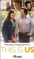  ?? NBC VIA AP ?? “This Is Us” premiered this week on NBC.