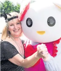  ??  ?? Dawn Egan with Hello Kitty