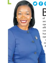  ?? CONTRIBUTE­D ?? Atasha Bernard, general manager, Courts Ready Cash.