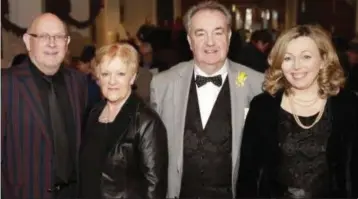  ??  ?? Paul Sharkey (second from right) with Brendan Kennedy, Liz Sharkey and Dara McMahon at the 100th anniversar­y concert for Holy Rosary Church, Ashford.