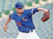  ?? [PHOTO BY BRYAN TERRY, THE OKLAHOMAN] ?? Brock Stewart, shown in this June photo, was the starting pitcher on Friday night for the Oklahoma City Dodgers.