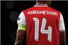  ?? Paul Childs/Action Images/Reuters ?? Pierre-Emerick Aubameyang has not played for Arsenal since the 2-1 defeat to Everton in early December. Photograph:
