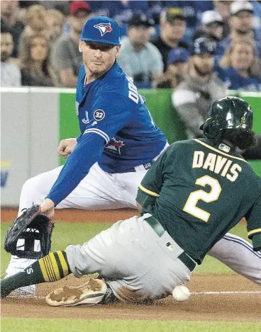  ?? FRED THORNHILL / THE CANADIAN PRESS ?? The future of third baseman and pending free agent Josh Donaldson remains one of the compelling storylines heading into the post all-star break for the Toronto Blue Jays.