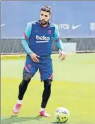  ?? FOTO: FCB ?? Jordi Alba entrenó con normalidad