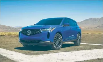  ?? AMERICAN HONDA MOTOR CO. ?? The 2022 Acura RDX, a compact luxury SUV.