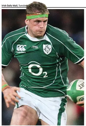  ??  ?? Driven: Jamie Heaslip was told to retire on medical grounds
