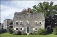  ?? TRACEE HERBAUGH VIA AP ?? This 2018 photo provided by Tracee Herbaugh shows the exterior of the James Blake House, located in Boston’s Dorchester neighborho­od. The house, built in 1661, listed as the oldest in Boston.