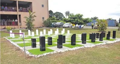  ??  ?? The Lawn Chess Board at Saweni in Lautoka.