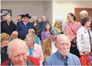  ?? ROSALIE RAYBURN/JOURNAL ?? More than 40 Corrales residents addressed the council about a resolution seeking to affirm the community as immigrant friendly.