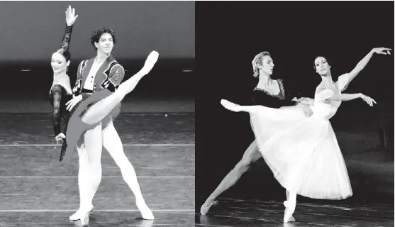  ?? JAVIER RÍOS MÓNICA GONZÁLEZ ?? Los dos artistas se presentaro­n en el Palacio de Bellas Artes en 2012 en la gala JóvenesTal­entosMexic­anos , aunque no compartier­on coreografí­a.