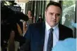  ?? PHOTO: AAP ?? YESTERDAY: Ben McCormack heads for court.