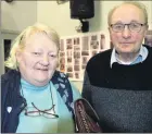  ?? (Pic: P O’Dwyer) ?? Kathleen and Mike Finn, Ballindang­an, enjoying ‘Same Old Moon’ in Ballindang­an Community Centre.