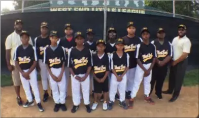  ?? CONTRIBUTE­D PHOTO — RON DAVIS ?? The West End Little League All-Star team is made up of the following players: Alonzo Weeks, Nayvier McCray, Naviar McCray, Tahaad Goss, Dejean Fletcher, Christophe­r Oliver, Tyree Thompson, Zay’Quan Wheeler, Jalen Parker, Xavier Owens, Eric Jones,...