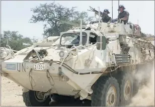  ??  ?? Hundreds of Canadian-made LAV-3 vehicles, similar to this one on UN duty, have been exported to Saudi Arabia in recent years.