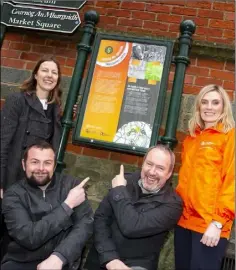  ??  ?? District Manager Liz Hore, Rory O’Connor from Enniscorth­y Castle, Billy Byrne (Tourism Officer) and Aileen Dowling (Fáilte Ireland).