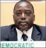  ??  ?? Democratic Republic of Congo’s President Joseph Kabila.