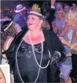 ??  ?? Marney at a party at her heaviest, 27 stone