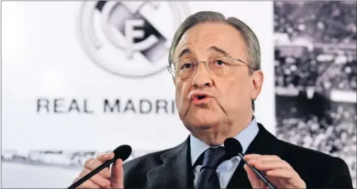  ??  ?? CUATRO AÑOS MÁS. Florentino, tercer mandato consecutiv­o sin necesidad de acudir a las urnas en las elecciones.