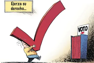  ??  ?? LLEGó LA HORA DE VOTAR Nate Beeler