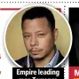  ??  ?? empire leading man terrence
howard.