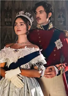  ??  ?? Usurped: Victoria’s Jenna Coleman and Tom Hughes