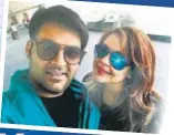  ??  ?? Comedian Kapil Sharma and (inset) with fiancee Ginni Chatrath