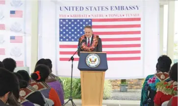  ??  ?? Charge d’Affaires to United States Embassy in Suva, Tony Greubel.