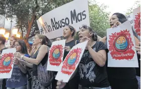  ?? Marcelo aguilar lópez ?? Vecinos protestaro­n en las calles