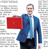  ??  ?? George Osborne with the Budget box